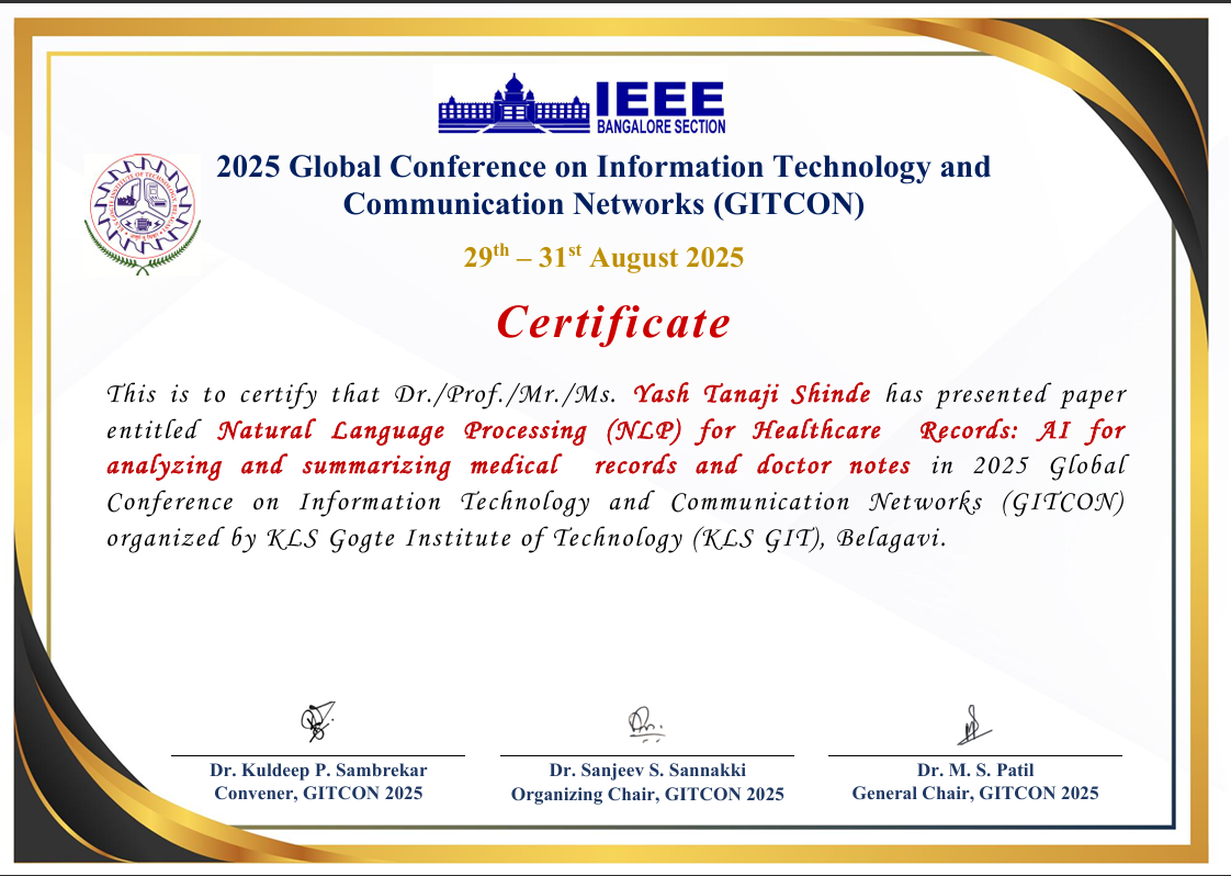 2025 Global Conference on Information Technology and Communication Networks (GITCON)